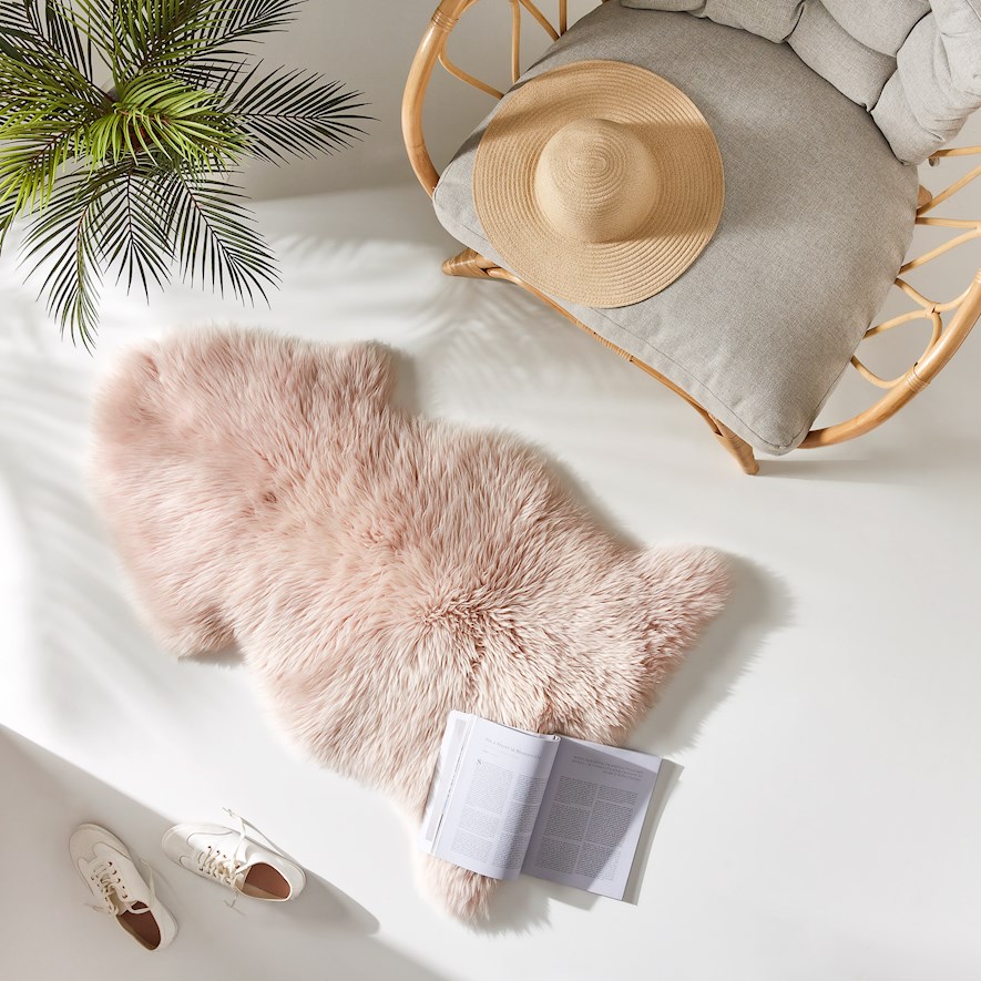 Sheepskin Single Blush