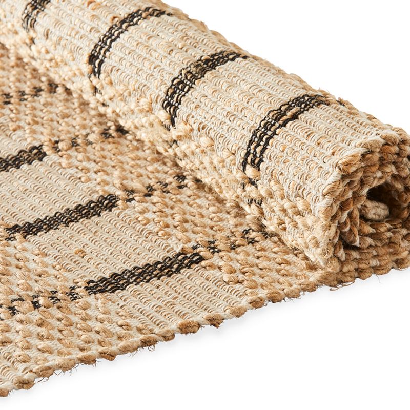 Bali Black & Jute Rug Runner