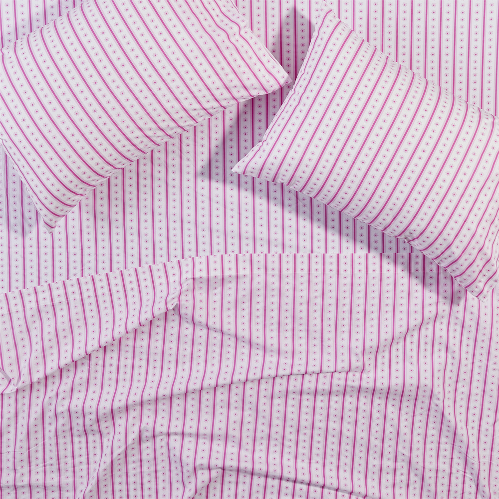 Pretty Daisy White Sheet Set