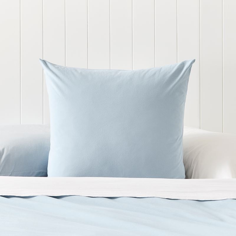 Stonewashed Cotton Ice Blue Quilt Cover Separates