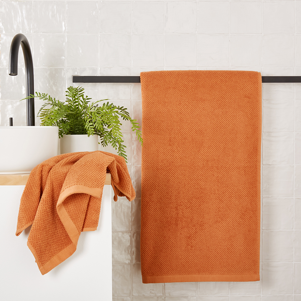 Savannah Chestnut Textured Towel Range