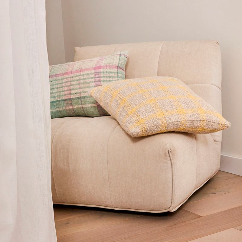 Robbie Green Check Cushion