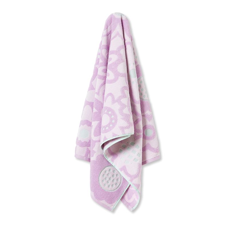 Poppy Floral Lilac & Mint Towel Range