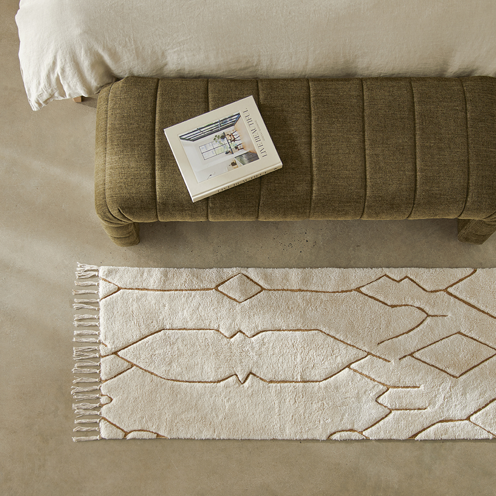 Caledonia Natural & Tobacco Rug Runner