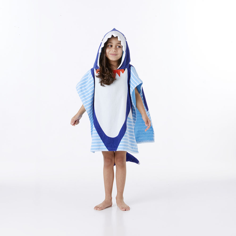 Sammy Shark Hooded Beach Towel