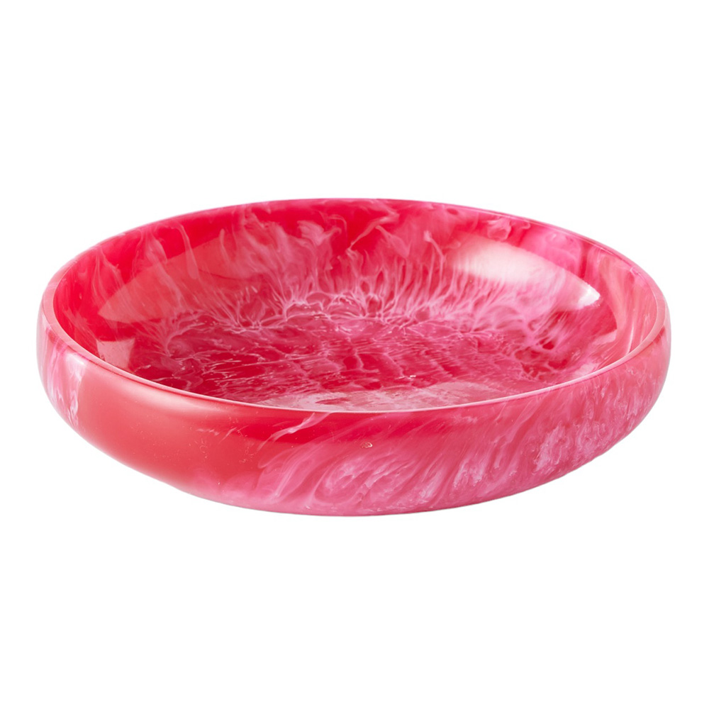 Calypso Raspberry Resin Medium Serving Bowl