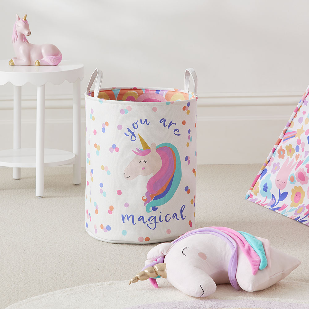 Designer Rainbow Burst Printed Basket