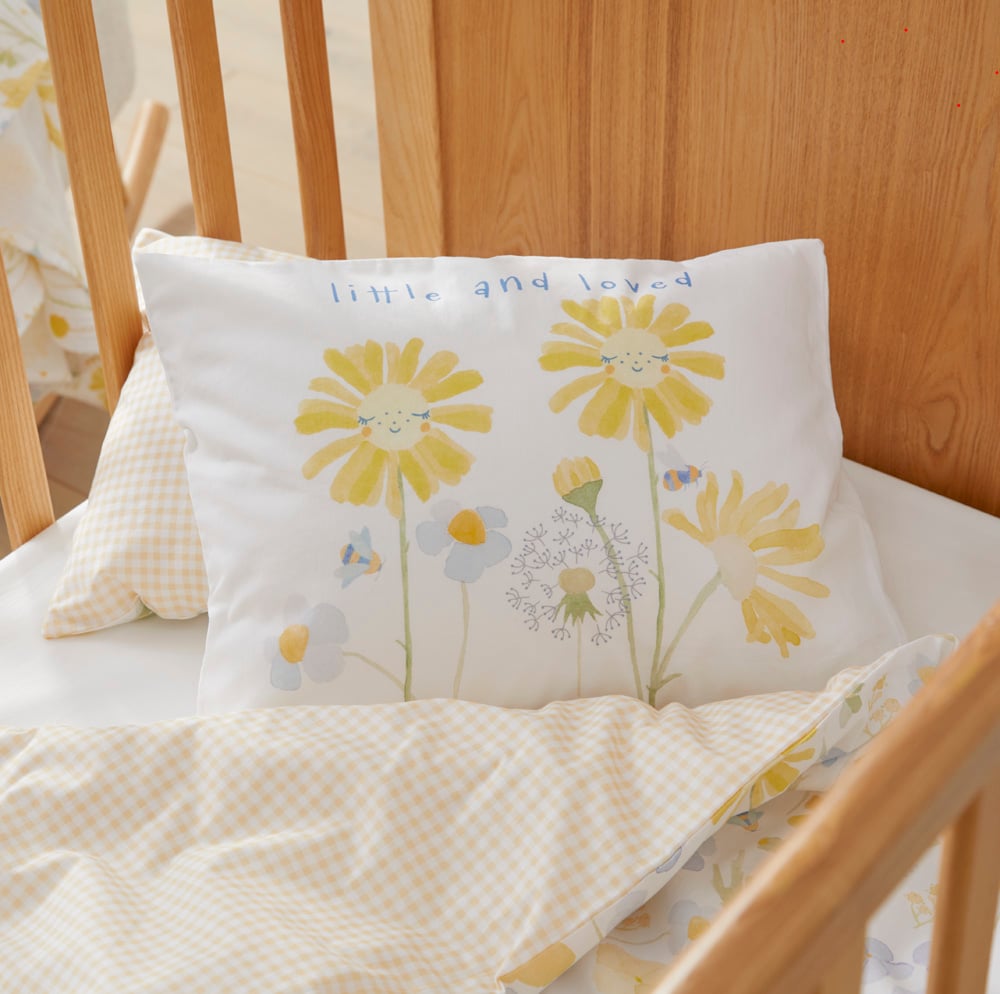 Little & Loved Cot Text Pillowcase