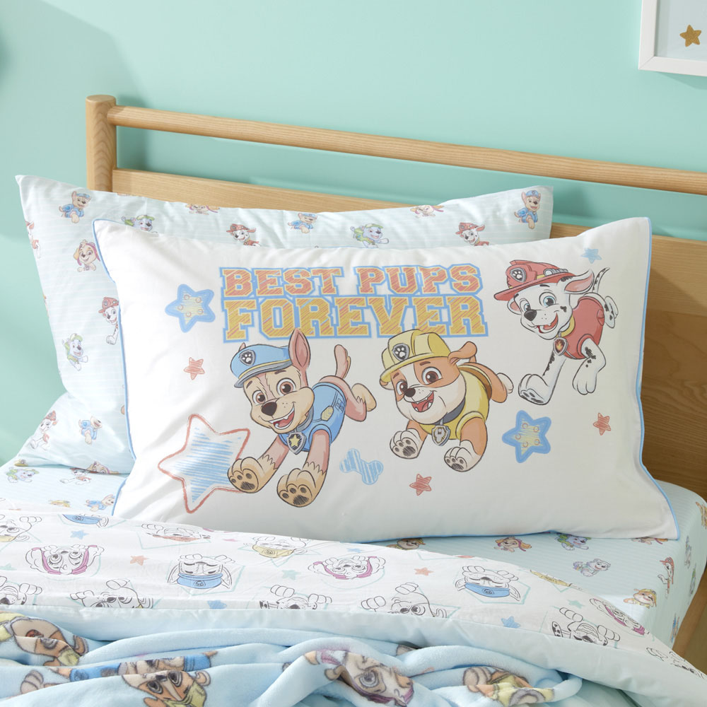 Paw Patrol Best Pups Forever Kids Text Pillowcase