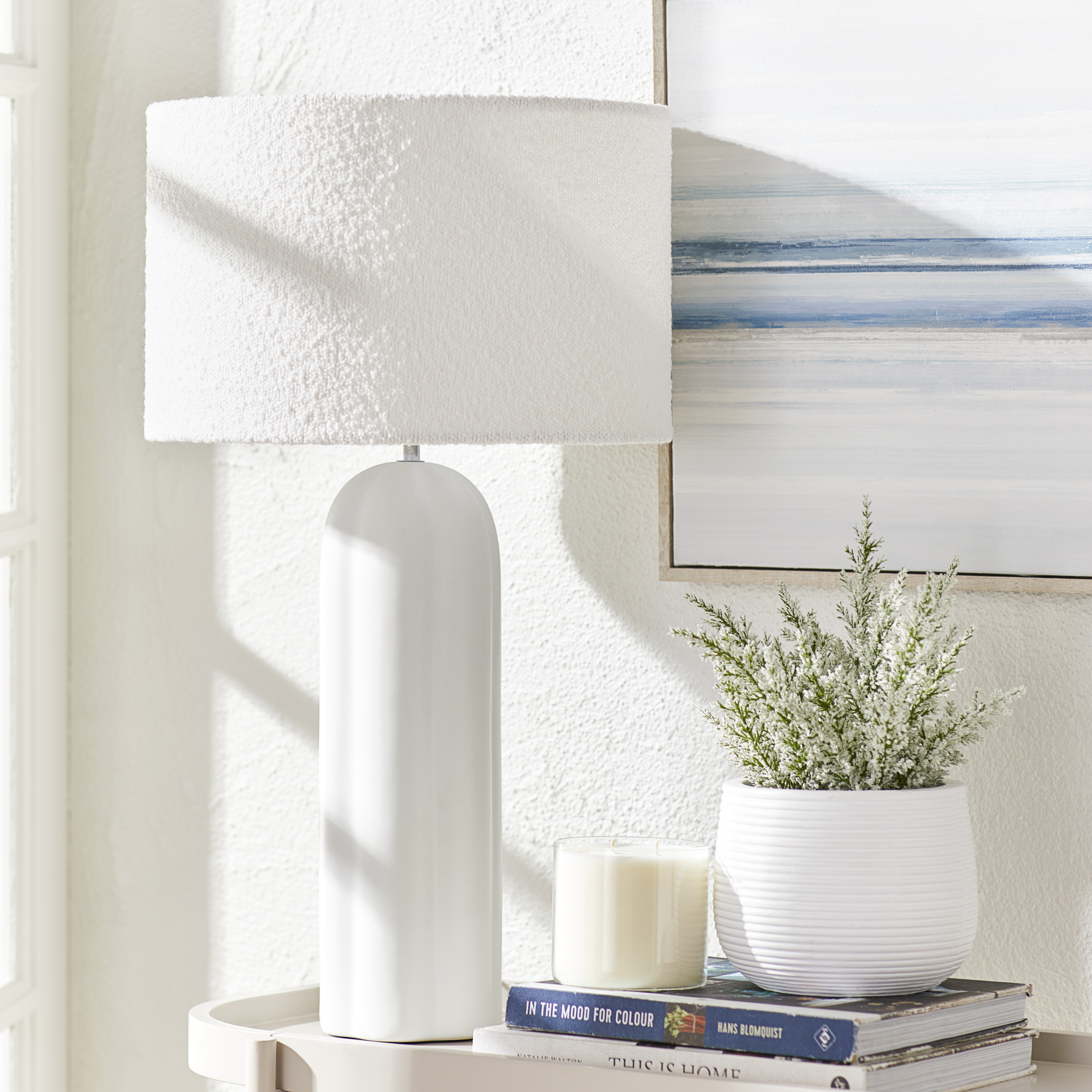 Bardot White Table Light