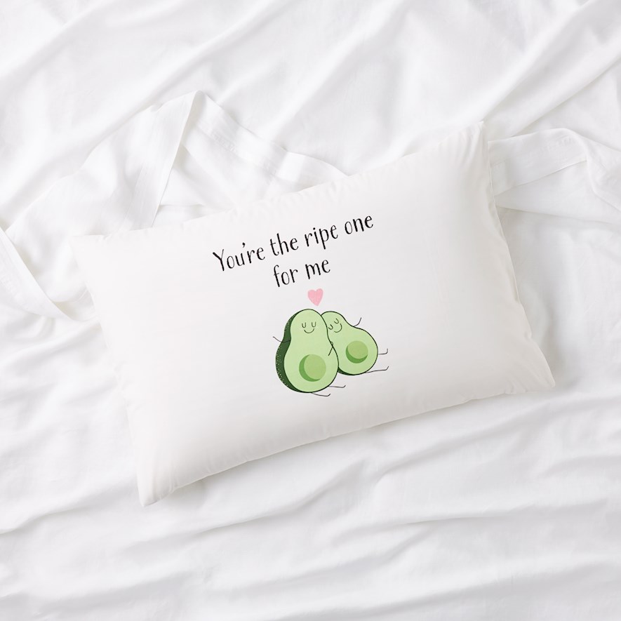 Ripe One Valentine's Day Text Pillowcase