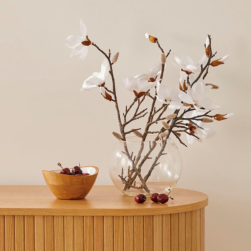 White Magnolia In Vase