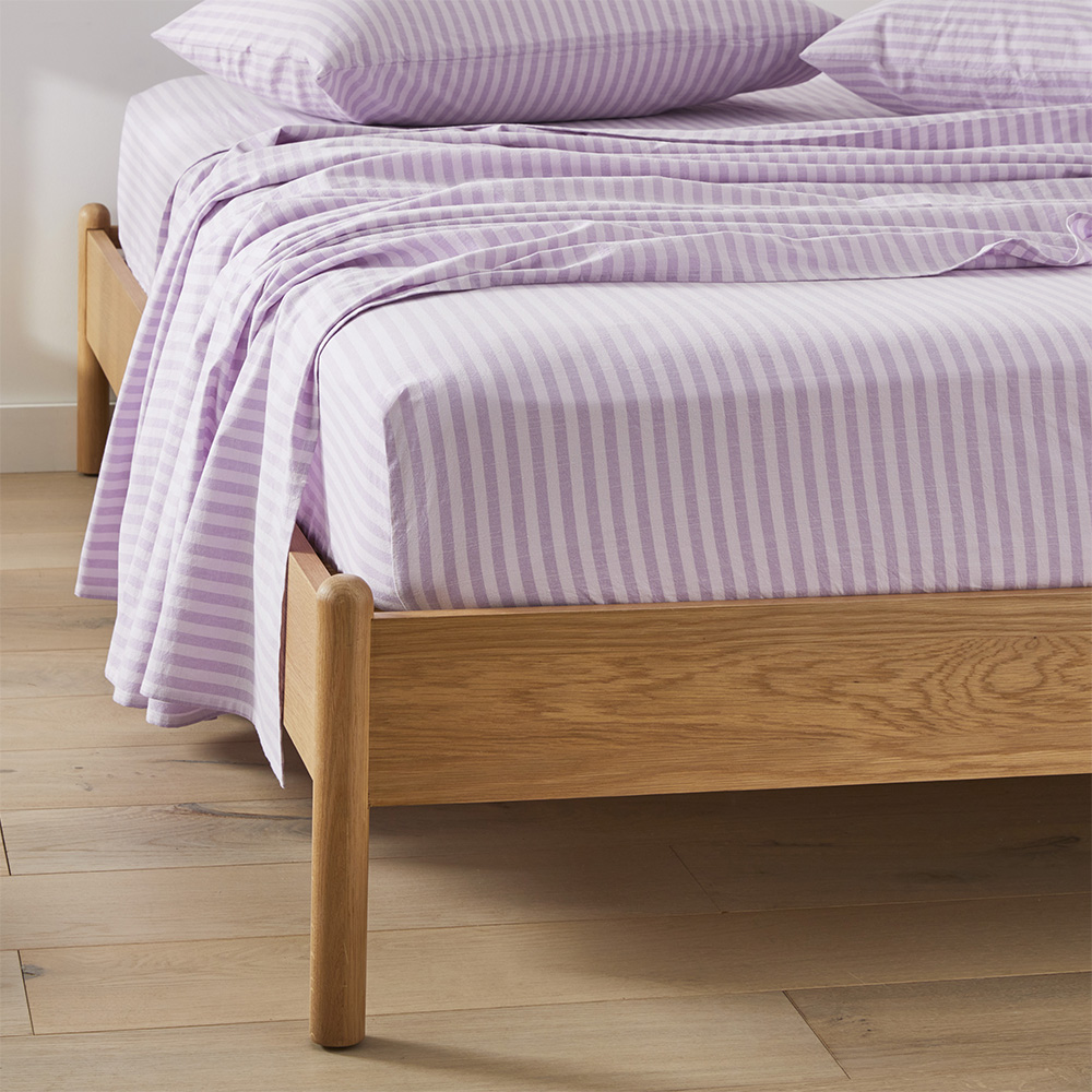 Carrie Lilac Stripe Sheet Set