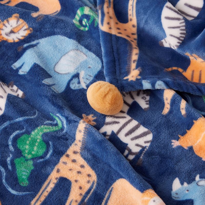 Novelty Jungle Adventure Ultra Soft Blanket