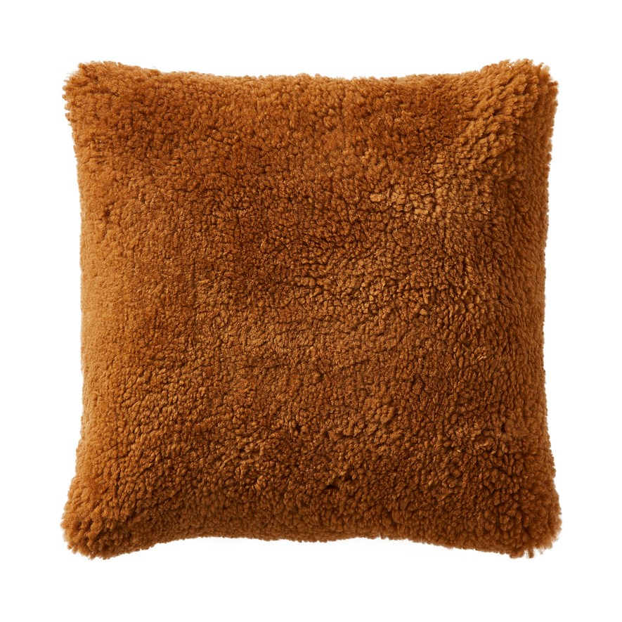 Shearling Toffee Cushion