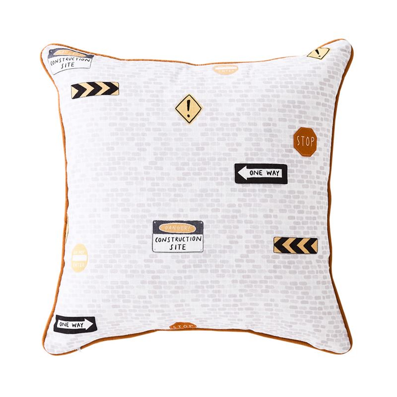 Dream Big Construction Zone Classic Cushion