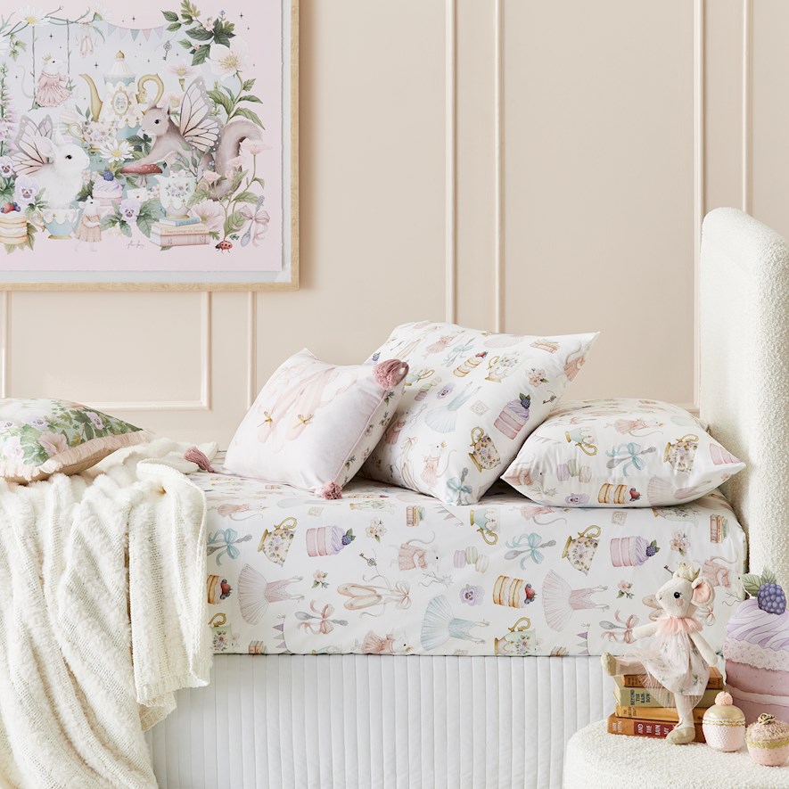 Fleur Harris Garden Party Pink Fitted Sheet Set