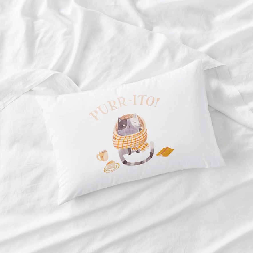 Purr-ito Pillowcase