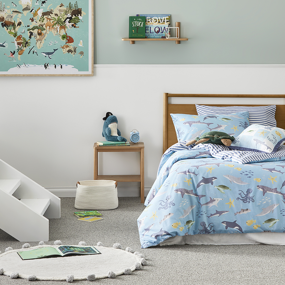 Deep Blue Sea Quilt Cover Set