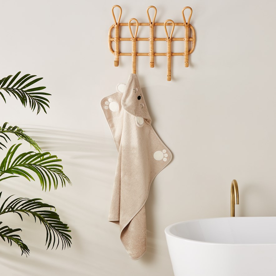 Koala Grey Hooded Towel