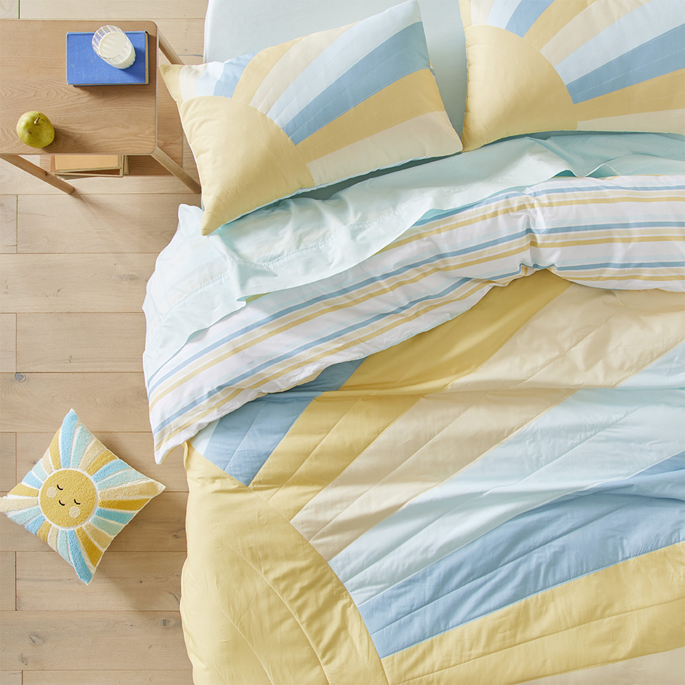 Sunbeam Multi Quilted Quilt Cover Set