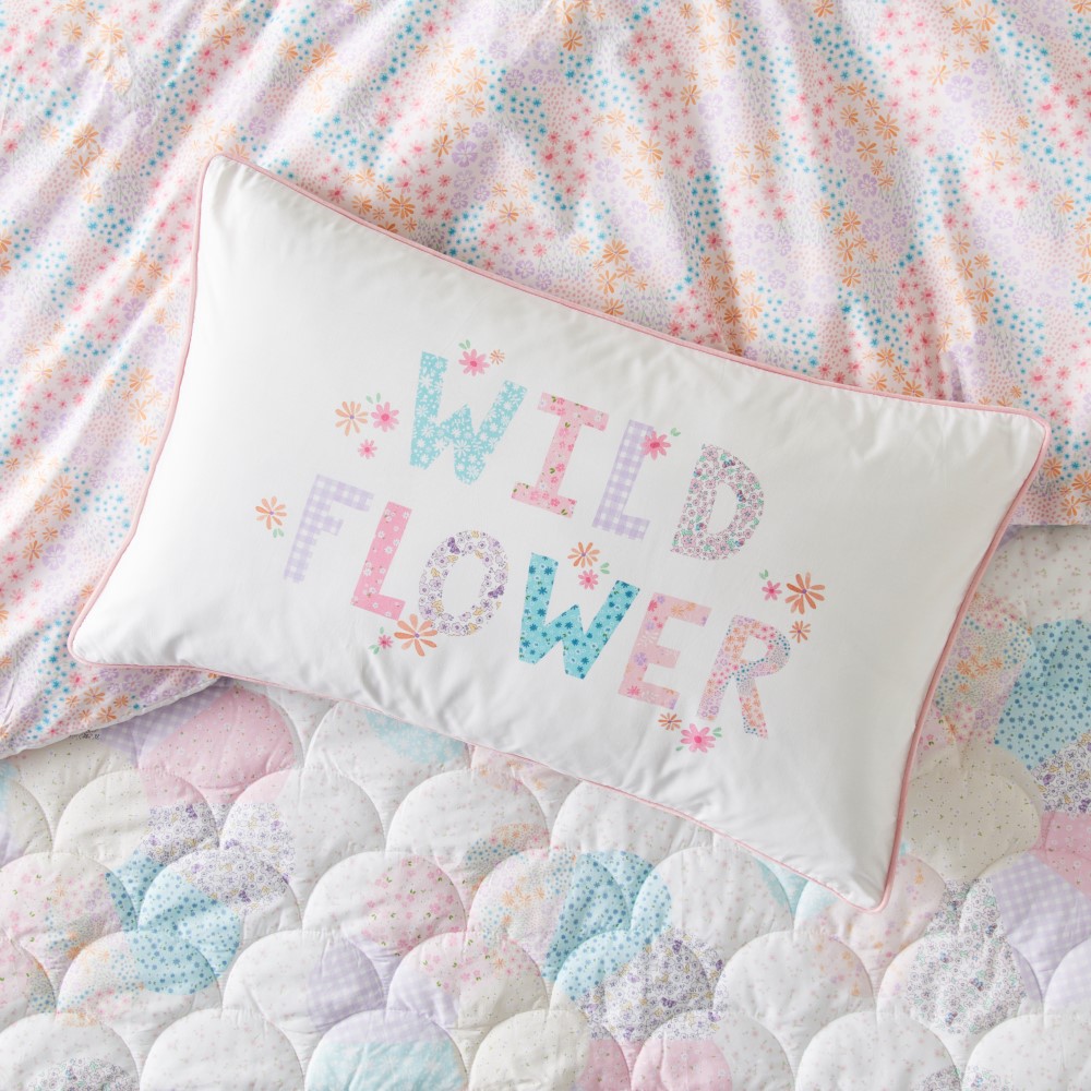 Heirloom Wild Flower White Pillowcase