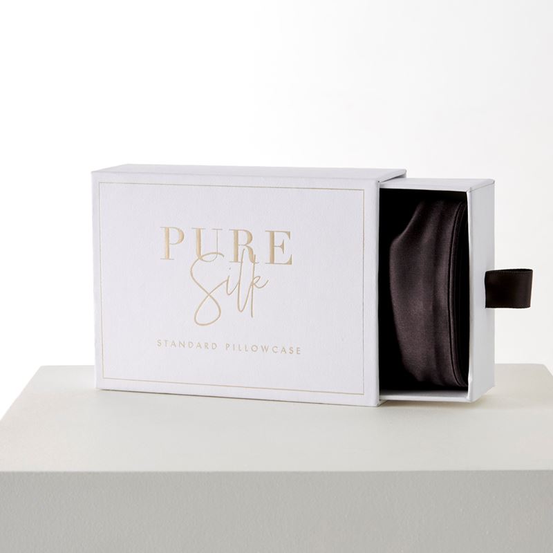 Pure Silk Black Pillowcases