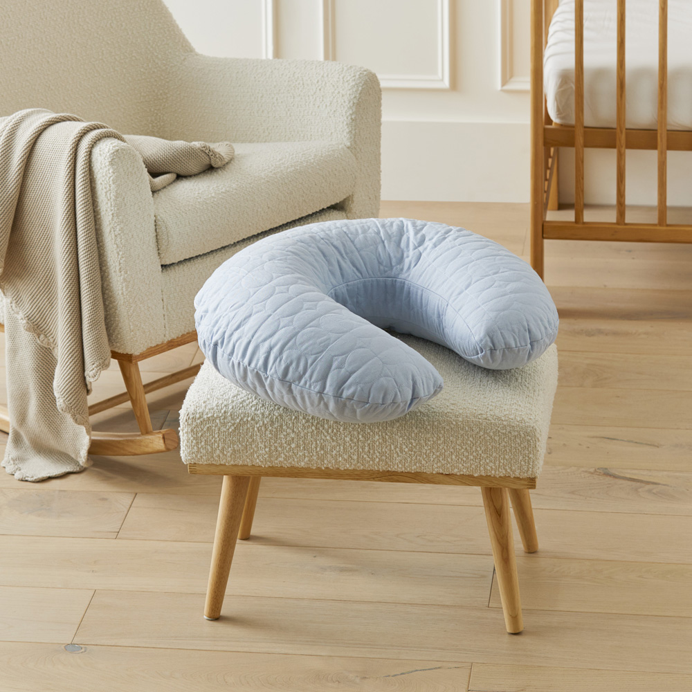 Vintage Washed Dusty Blue Nursing Pillow