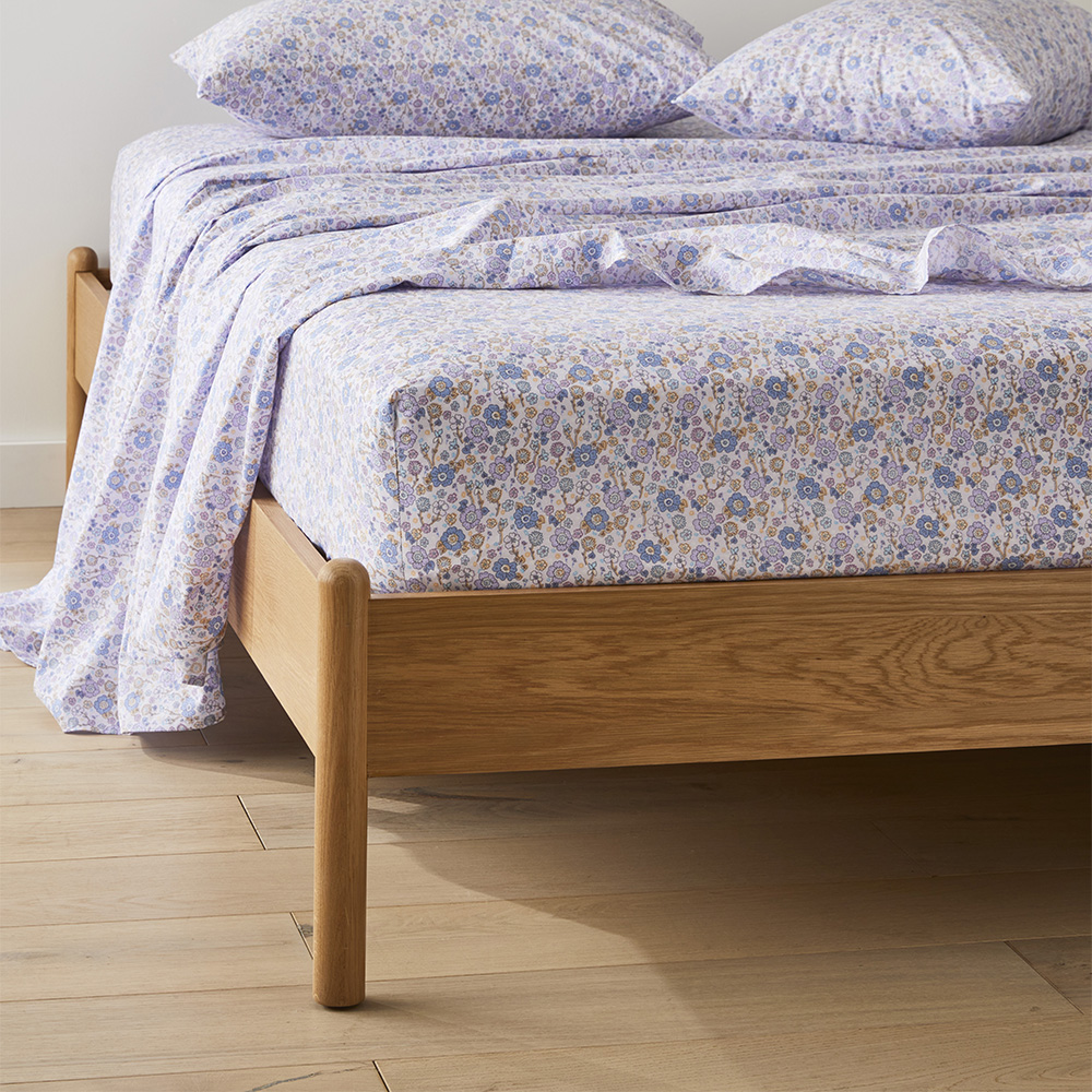 Ida Floral Lilac Printed Sheet Set