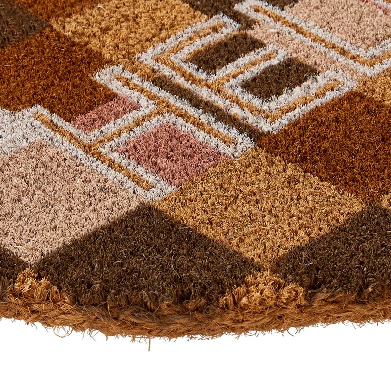 Coir Hello Check Doormat