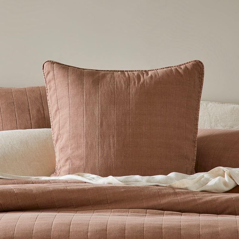 Bronte Cocoa Quilted Quilt Cover Separates