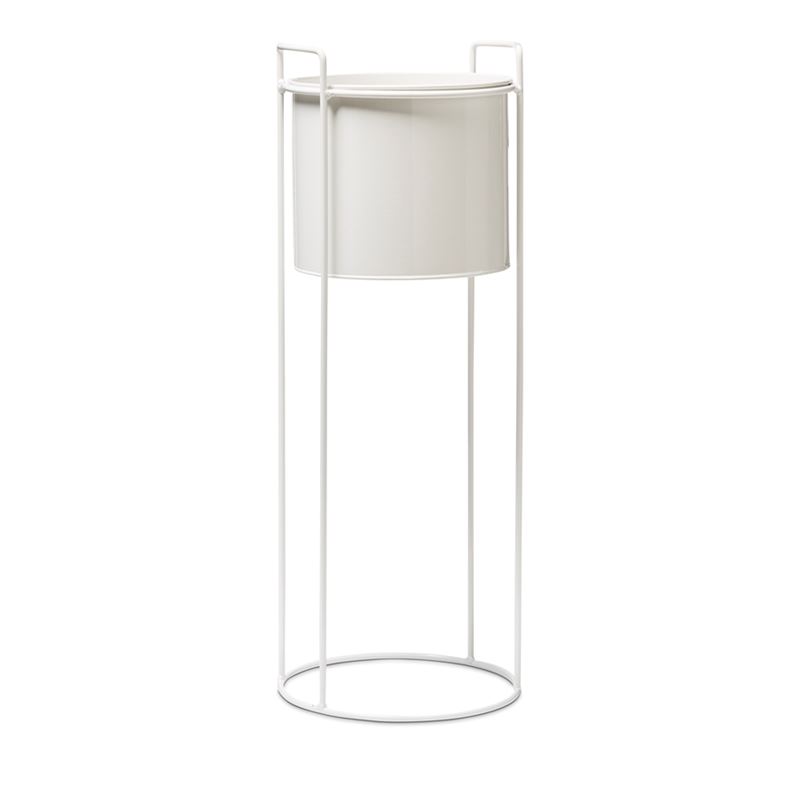 Santana White Gloss Plant Stand