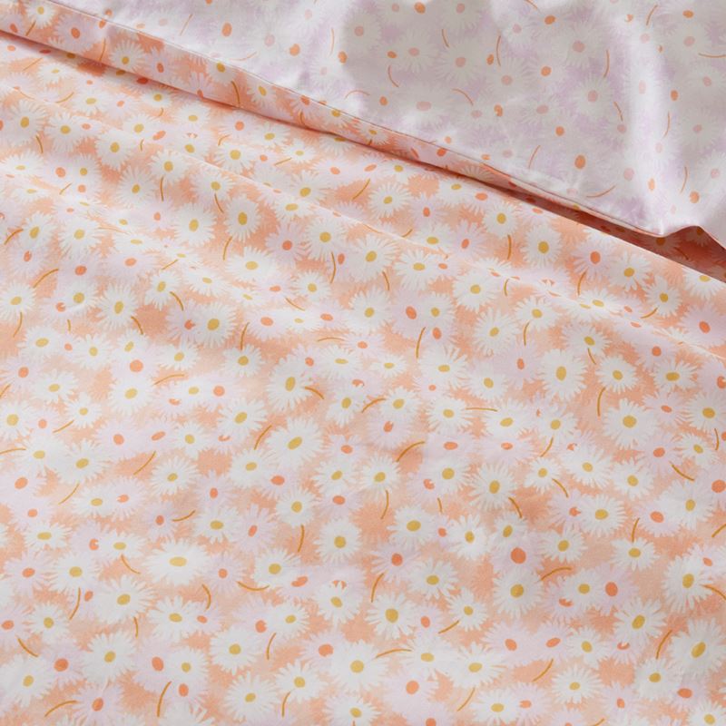 Daisy Meadow Peach Pillowcases