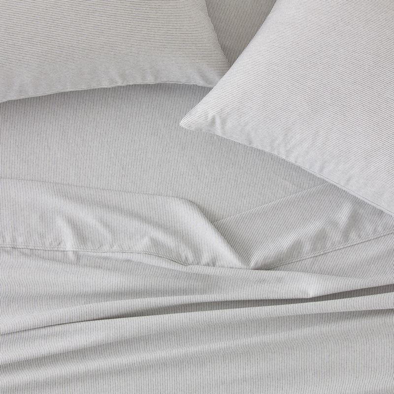 Phoenix Grey Stripe Printed Sheet Set