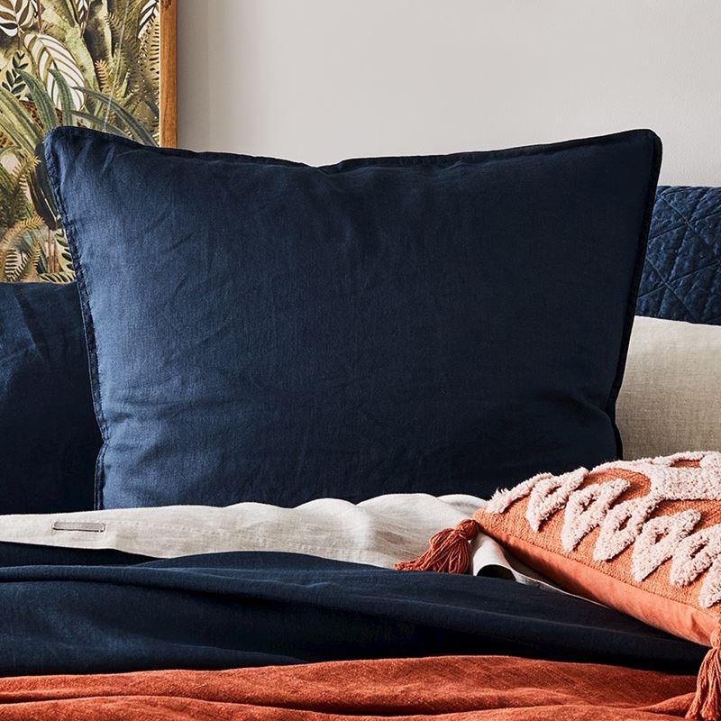 Vintage Washed Linen Old Navy Pillowcase