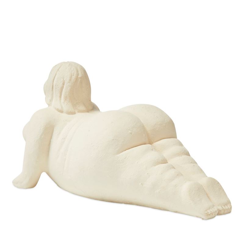 Yoga Romulus White Cobra Pose Statue
