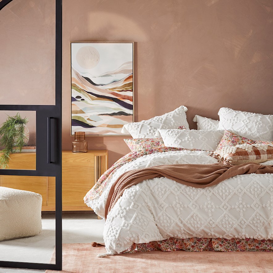 Vienna White Tufted Quilt Cover Separates