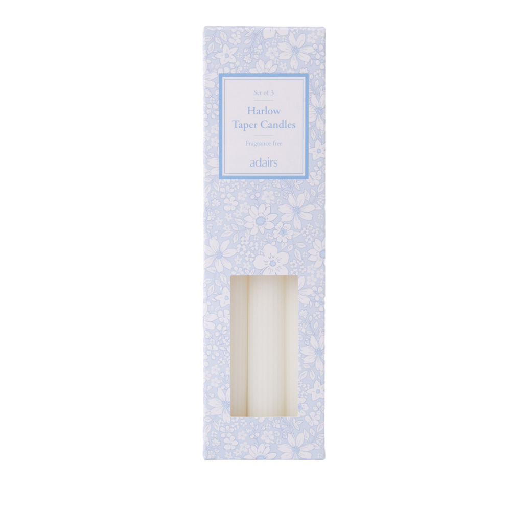 Harlow White Taper Candles