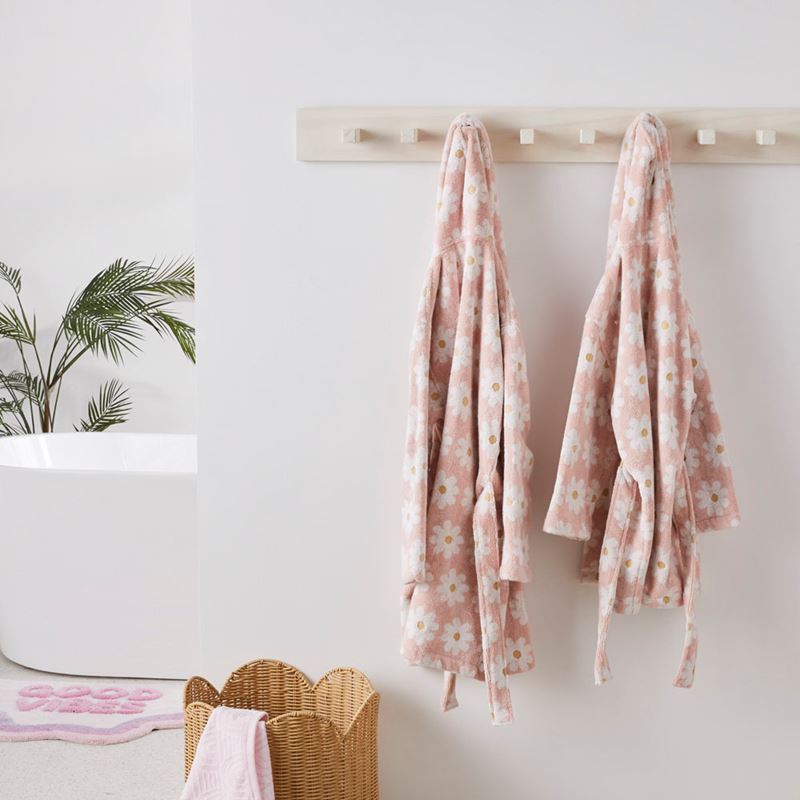 Daisy Floral Kids Cotton Bathrobe