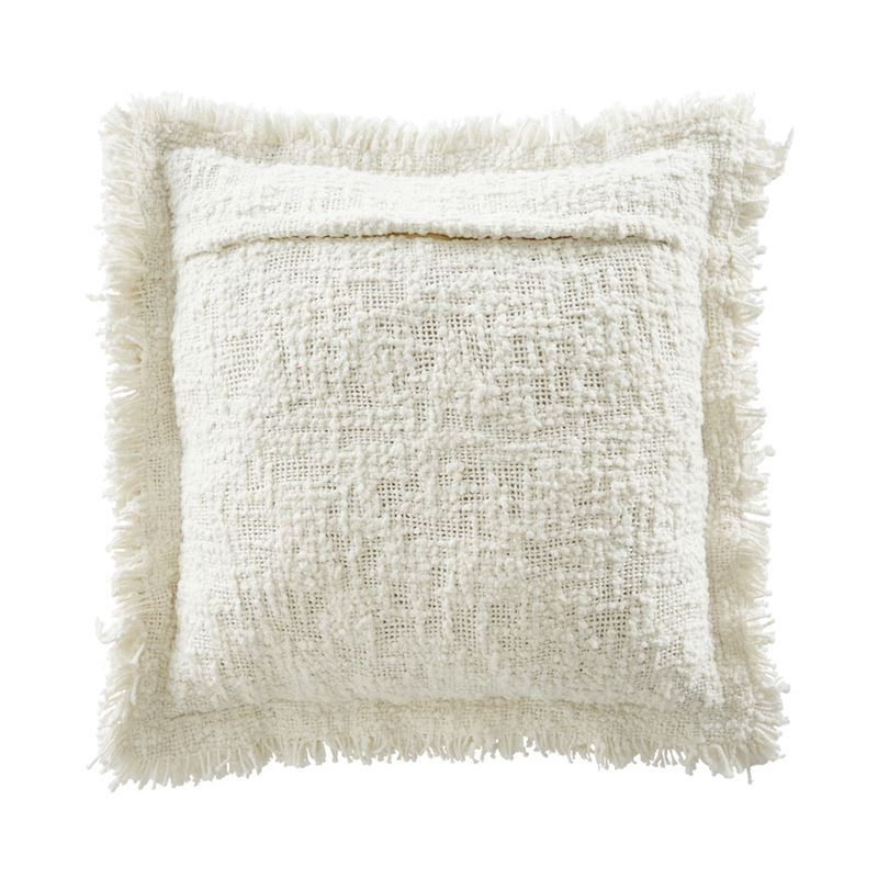 Leiden White Boucle Cushion