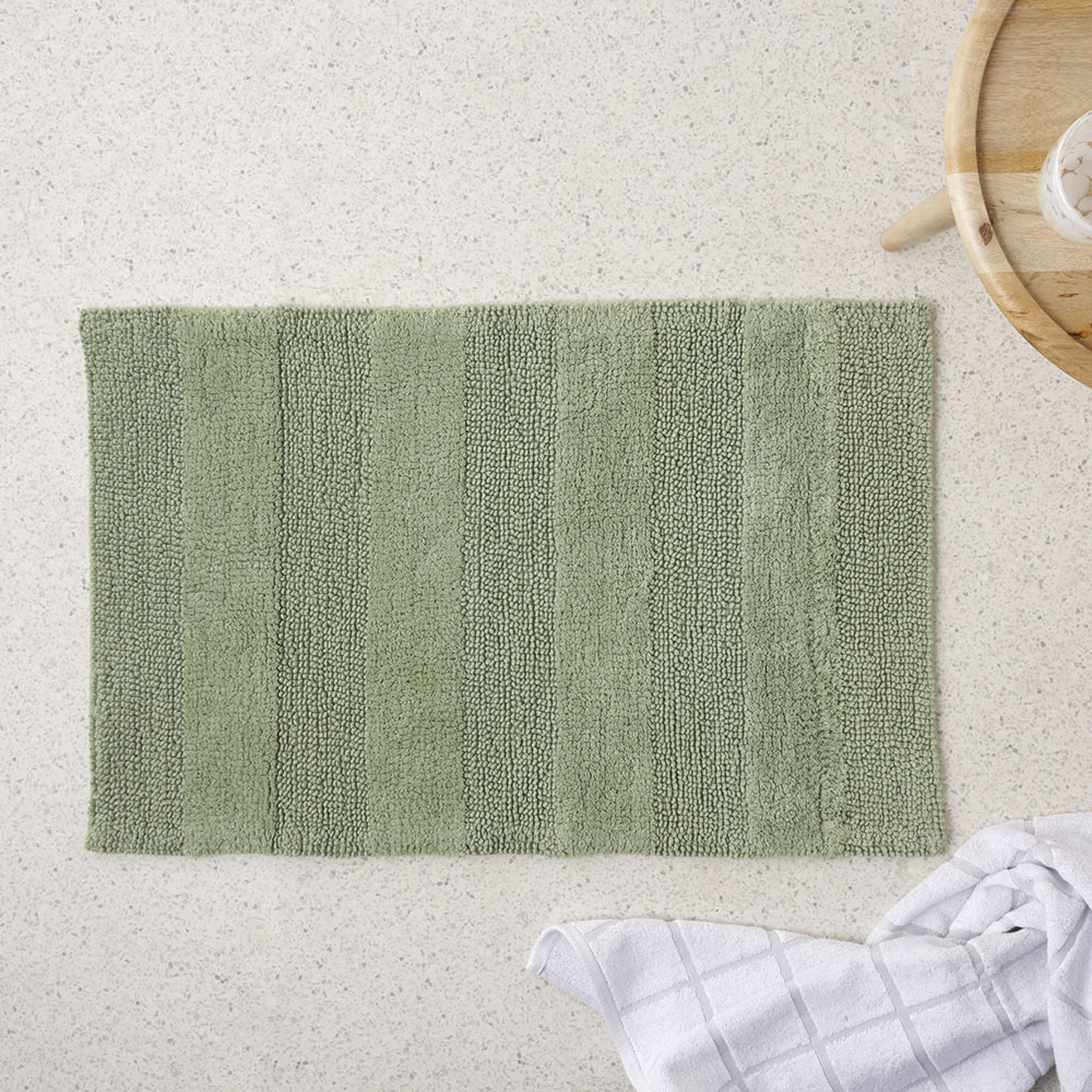 Morgan Eucalyptus Stripe Bath Mat
