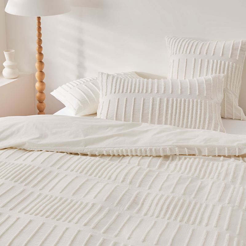 Cody White Tufted Quilt Cover Separates
