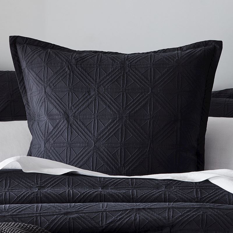 Villa Charcoal Quilt Cover Separates