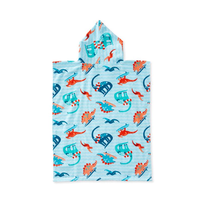 Surfing Dinos Kids Hooded Beach Towel
