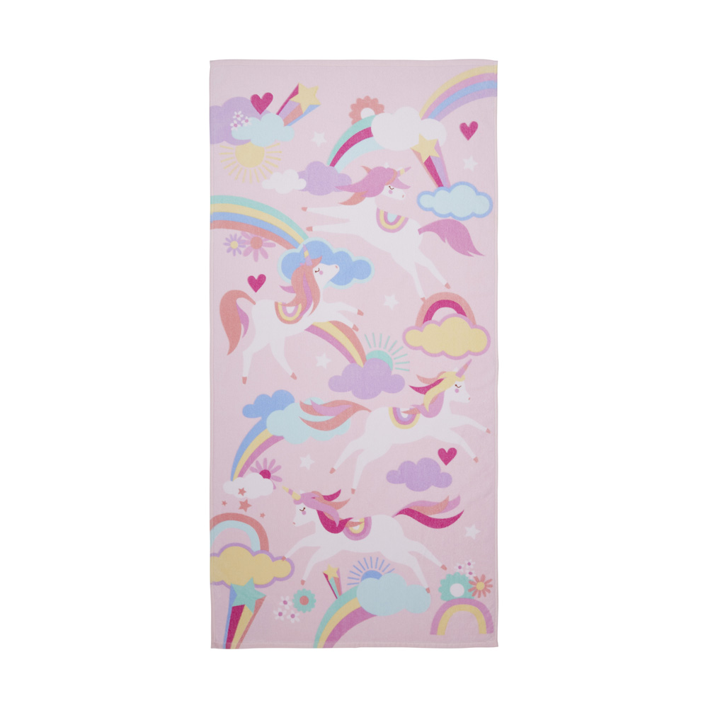 Kids Beach Unicorn Dreams Printed Towel