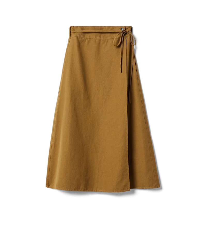 Keirle twill wrap skirt