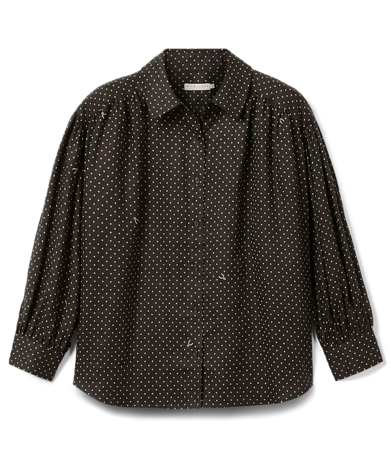 Paris printed linen shirt