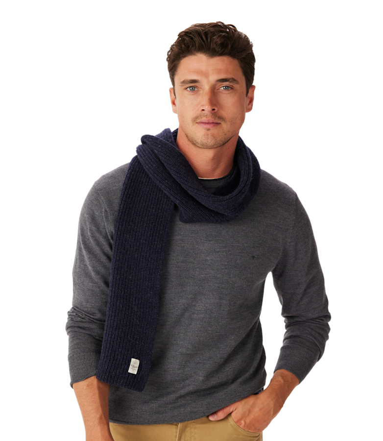 Bowen slim wool scarf