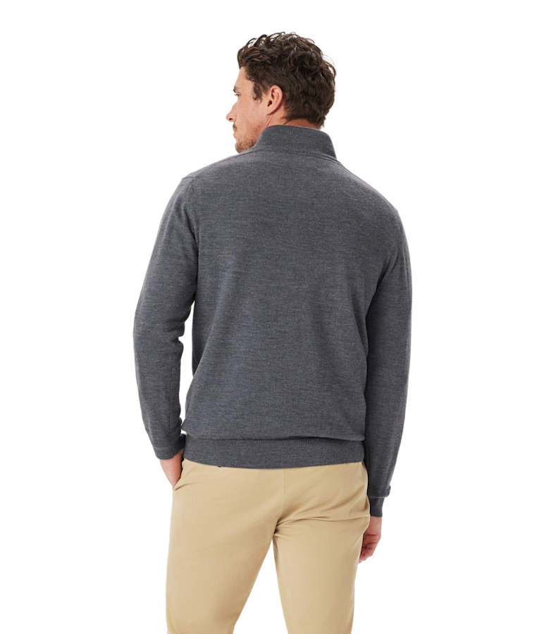 Ernest 1/4 zip merino knit