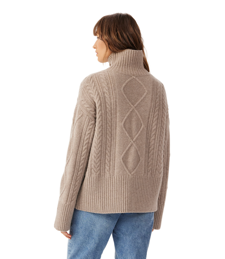 Shelley cable lambswool knit